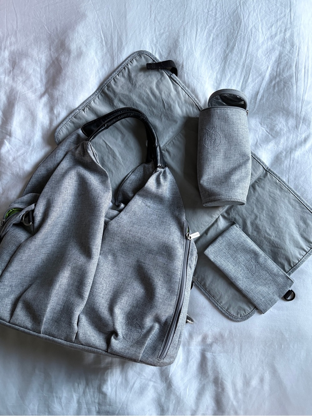 Lässig Green Label Neckline Diaper Bag Grey Melange
